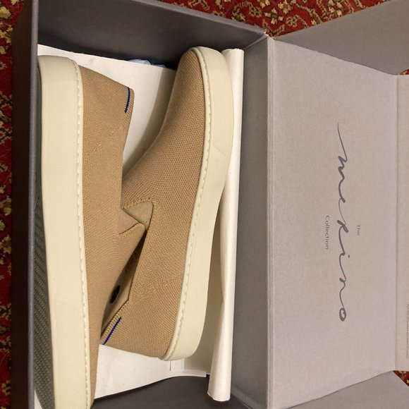 Rothy's "The Sneaker" in Camel (Merino) - Picture 2 of 3